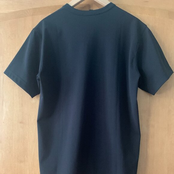 black Comme des Garcons Homme Plus vertical slits t-shirt size M - Picture 2 of 8